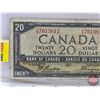Image 3 : Canada $20 Bill 1954DF "Devil's Face" : Beattie/Coyne #DE7613815 (See Pics for Varieties, Conditions