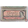 Image 3 : Canada Bills (2) : - 1954 $1 : Lawson/Bouey #CI4531977 - 1954 $2 : Lawson/Bouey #PG4474424 (See Pics