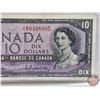 Image 3 : Canada $10 Bill 1954 *Replacement : Beattie/Rasminsky # *BD0498885 (See Pics for Varieties, Conditio