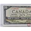 Image 3 : Canada $20 Bill 1954DF "Devil's Face" : Beattie/Coyne #CE7720826 (See Pics for Varieties, Conditions