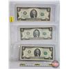 Image 1 : USA $2 Bills 2017 (3) (See Pics for Varieties, Conditions, Serial Numbers, Printing Dates & Signatur