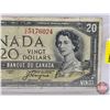 Image 2 : Canada $20 Bill 1954DF "Devil's Face" : Beattie/Coyne #CE5176024 (See Pics for Varieties, Conditions