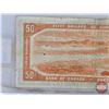 Image 5 : Canada $50 Bill 1954DF "Devil's Face" : Coyne/Towers #AH0081379 (See Pics for Varieties, Conditions,