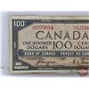 Image 3 : Canada $100 Bill 1954DF "Devil's Face" : Coyne/Towers #AJ0279084 (See Pics for Varieties, Conditions