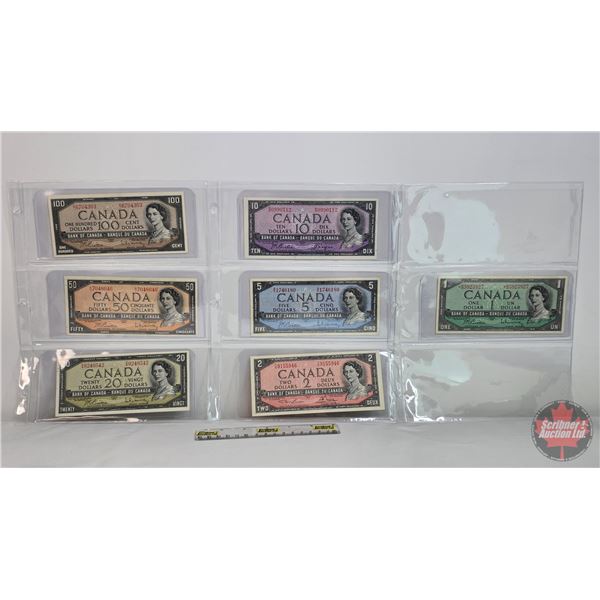 Canada Bills 1954 Series (7) : (Including $1 * Replacement) - $100 : Beattie/Rasminsky #BJ6704363 - 