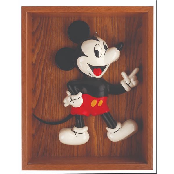 A 3D Mickey Mouse Wall Hanging Figure.