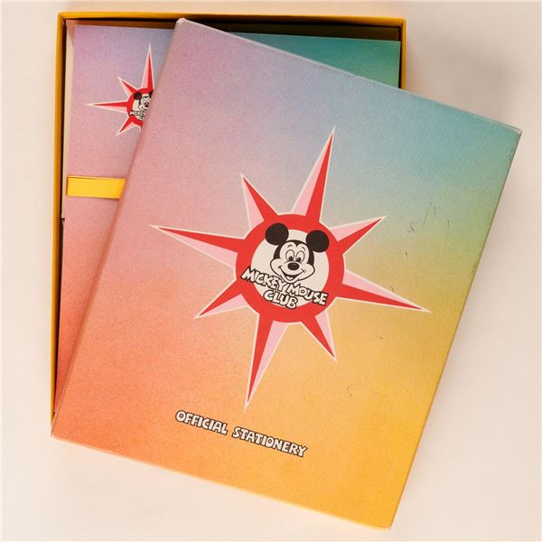 A Mickey Mouse Club Stationery Set.