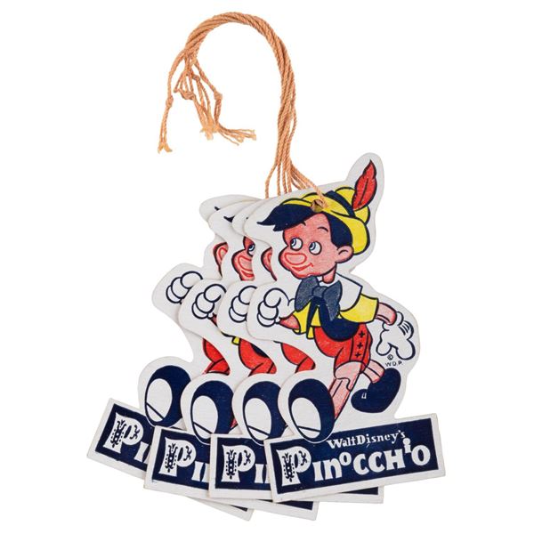 A Collection of "Pinocchio" Hang Tags.