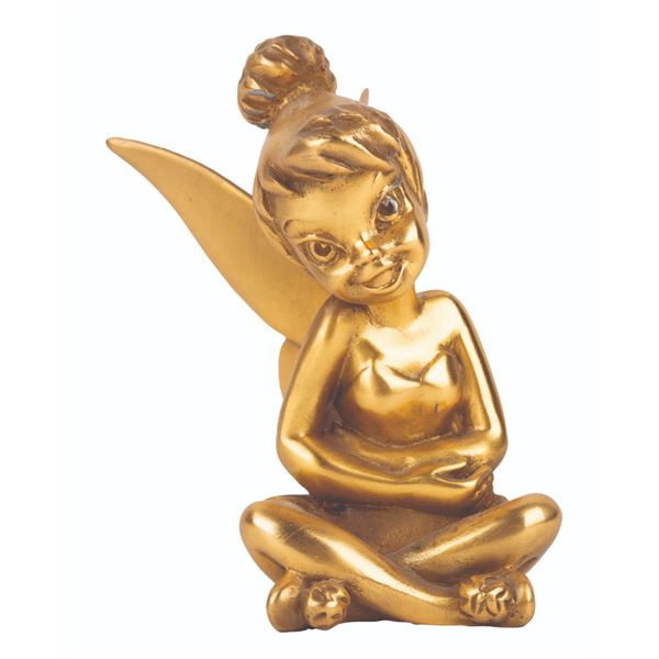 A Bronze Tinker Bell Figure.