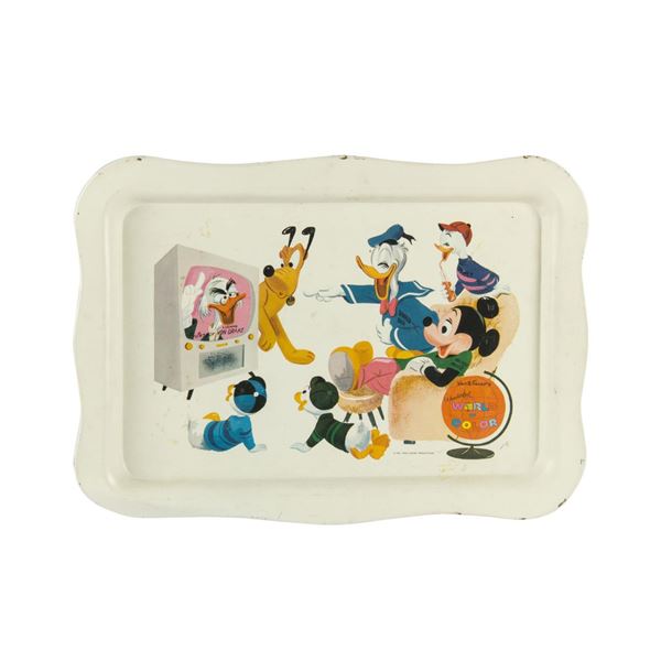 A  Wonderful World of Color  Tin-Litho TV Tray.