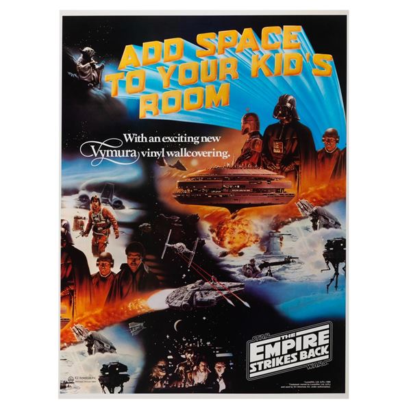 A "The Empire Strikes Back" Vinyl Mural In-Store Poster.