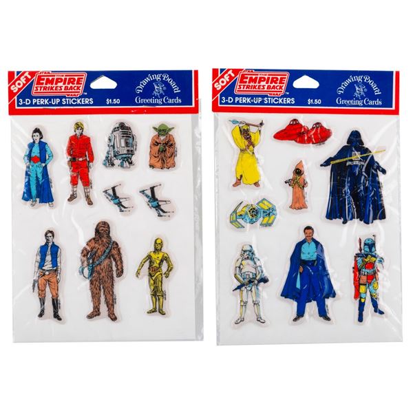 "The Empire Strikes Back" 3-D Perk-Up Stickers.