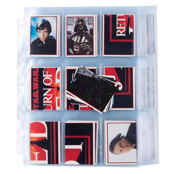 A Near-Complete Collection of "Return of the Jedi" Topps Album Stickers.