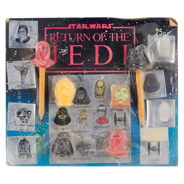 A "Return of The Jedi" Vending Machine Display Card.