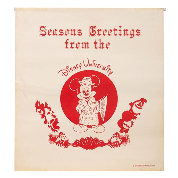A Disney University Holiday Print.
