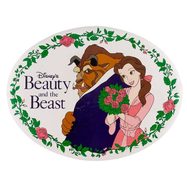 A Disney’s Beauty and the Beast Sign.