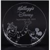 Image 1 : A Disney & Kellogg's Crystal Paperweight.