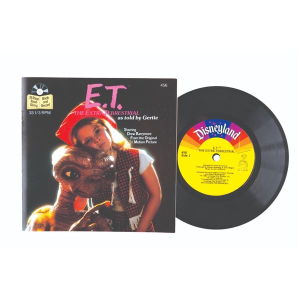 An "E.T." Book and Record Featuring Drew Barrymore.
