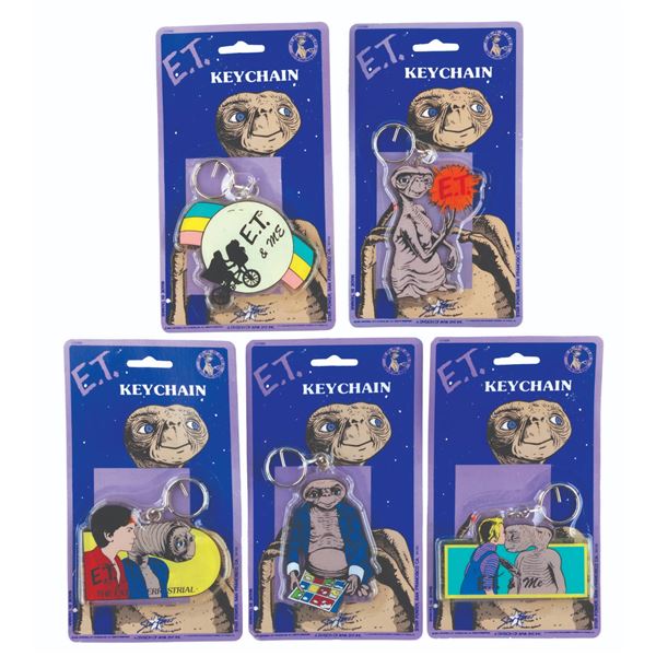A Collection of "E.T." Keychains.