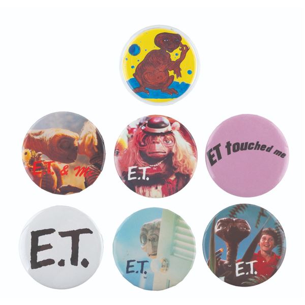 A Collection of  E.T.  Buttons.