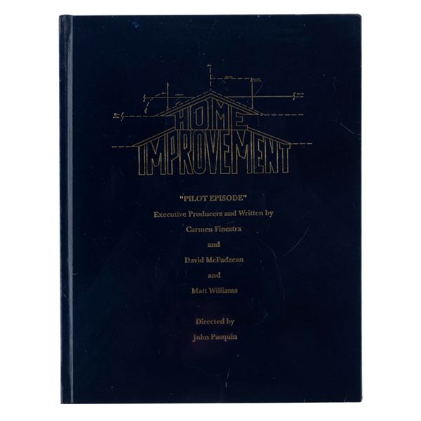 A Signed Hardbound "Home Improvement" Pilot Script.