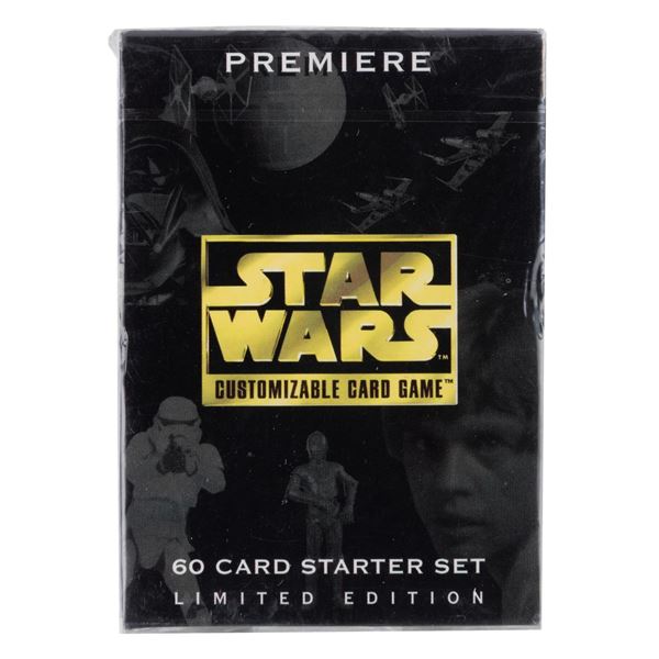A Sealed 1995 Star Wars Premiere Card Game Starter Pack.