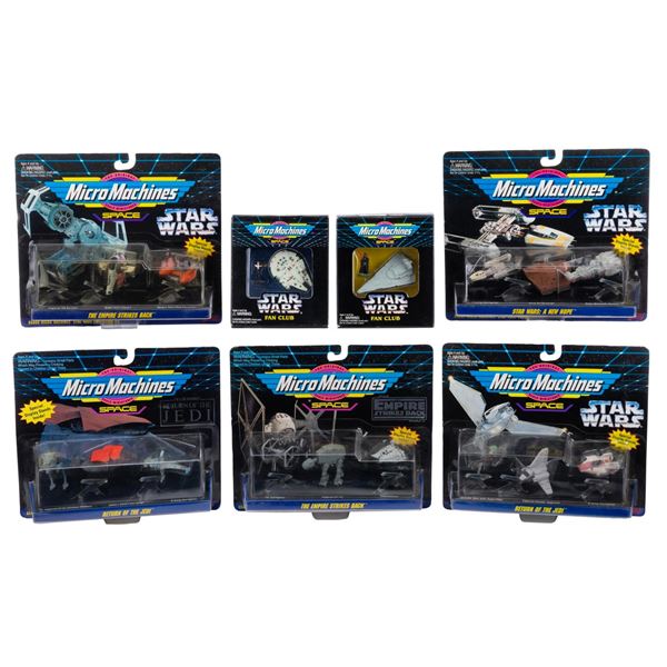 A Collection of Star Wars MicroMachines Original Trilogy Sets.