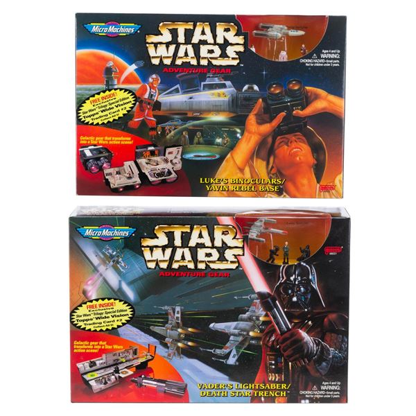 A Pair of Star Wars Micro Machines Adventure Gear Playsets.