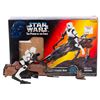 Image 1 : A Star Wars Speeder Bike with Stormtrooper Figure.