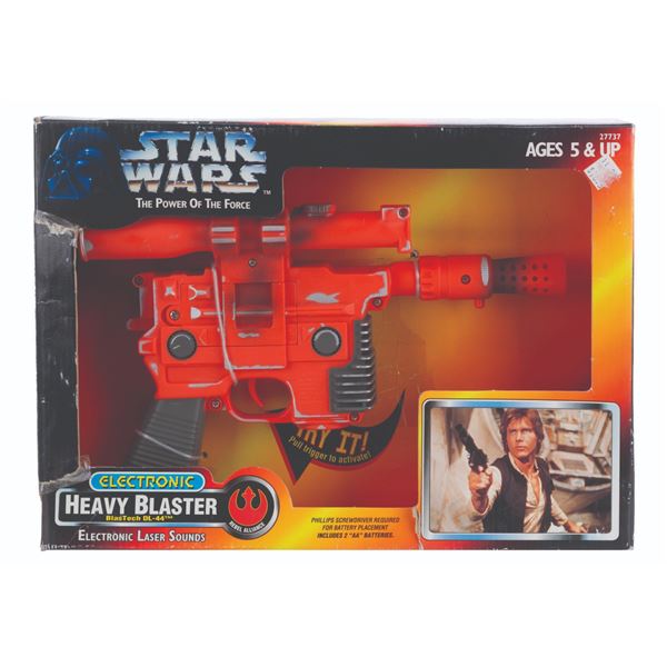 A Star Wars: Power of The Force Electronic Heavy Blaster.