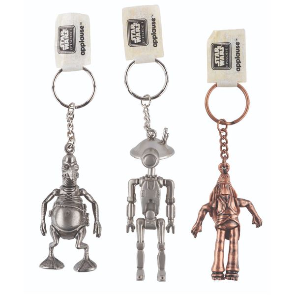 Three "Phantom Menace" Heavy Metal Keychains.