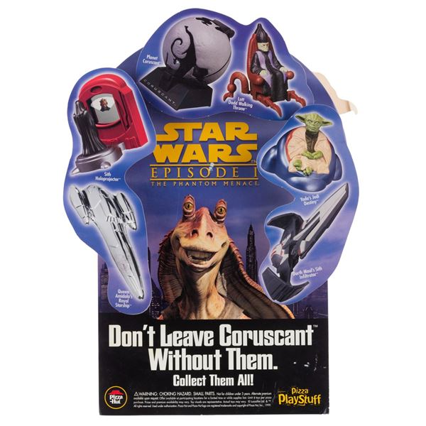 A "Star Wars: The Phantom Menace" Pizza Hut Store Display.