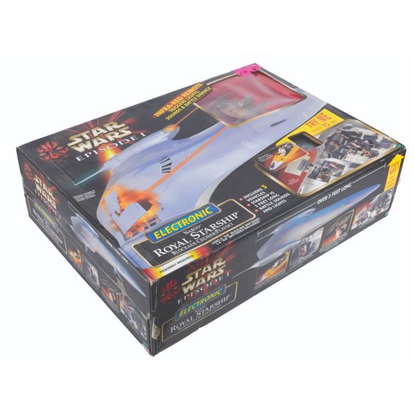 A Star Wars Episode I Electronic Naboo Royal Starship Playset.
