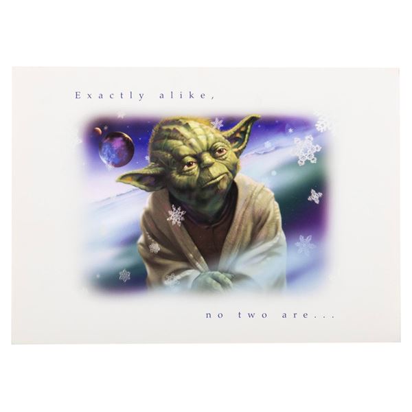 A  2002 Lucasfilm Yoda Holiday Card.