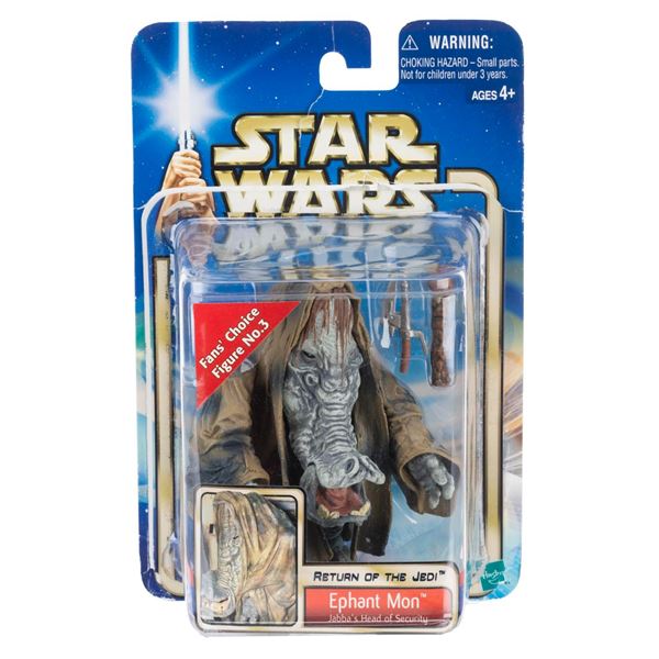 An Ephant Mon Figure with Open Card.
