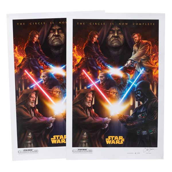 A Pair of Star Wars Celebration III Limited Edition Prints.