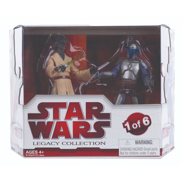 A Star Wars Geonosis Arena Pre-Production Figure Set.