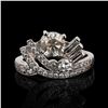 Image 1 : 1.01 ctw Diamond Platinum Ring (1.80 ctw Diamonds)
