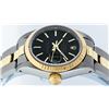 Image 3 : Rolex Ladies 2T Yellow Gold & Stainless Steel Black Index Tapestry Oyster Band W