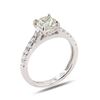 Image 1 : 1.08 ctw G COLOR I1 CLARITY CENTER Diamond 18K White Gold Ring