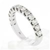 Image 9 : NEW 14k White Gold 1.03 ctw Round Prong Set Diamond Classic Wedding Band Ring