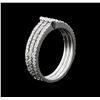 Image 3 : 0.52 ctw Diamond Ring - 14KT White Gold