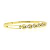 Image 7 : 6.5" 14k Yellow Gold 0.60 ctw Diamond Polished Open Bangle Bracelet w/ Clasp
