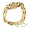 Image 4 : Vintage 14K Yellow Gold 6.25" Cameo & Gemmed Slide Charm Hidden Watch Bracelet