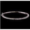 14KT White Gold 1.93 ctw Diamond Bangle Bracelet
