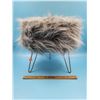 Image 1 : Grey Faux Fur Stool