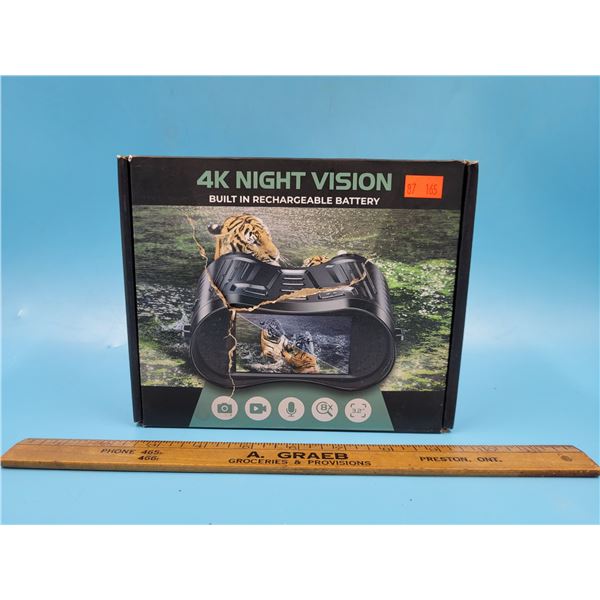4K Night Vision Goggles w/ Built-In Rechargeable Battery