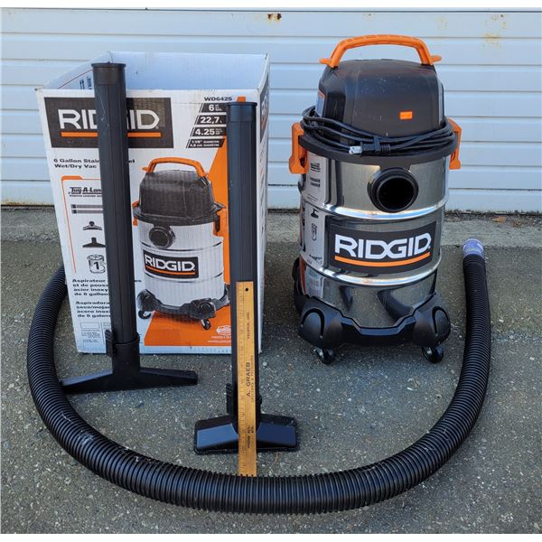 Ridgid 6 Gallon Stainless Steel Wet/Dry Vac