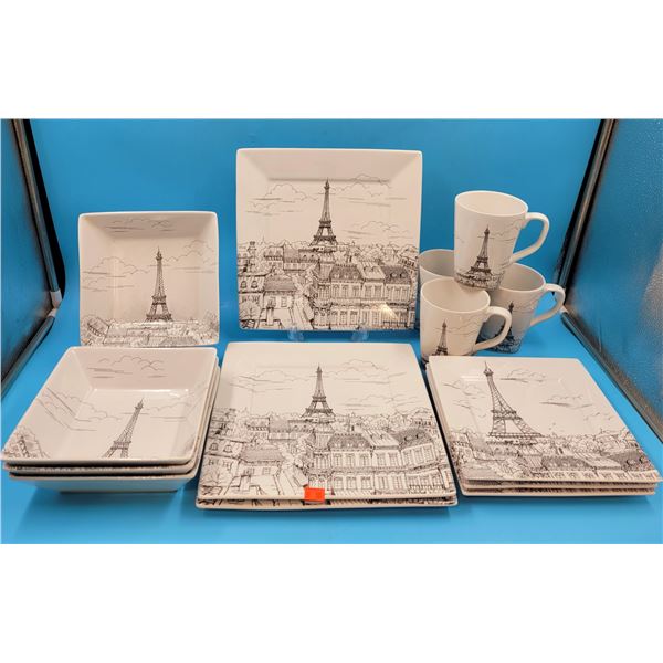 222 Fifth "City Scenes" Fine Porcelain China Dish Set