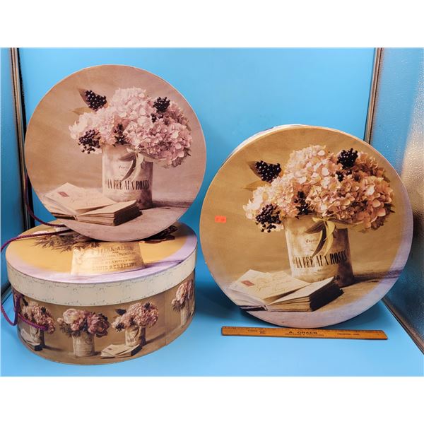 3 Cristin Atria Nesting Hat Boxes